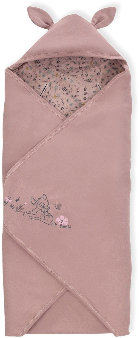 Babydecke Baby Einschlagdecke, Bambi N Hauck, Snuggle Rose, Dream Kapuze mit