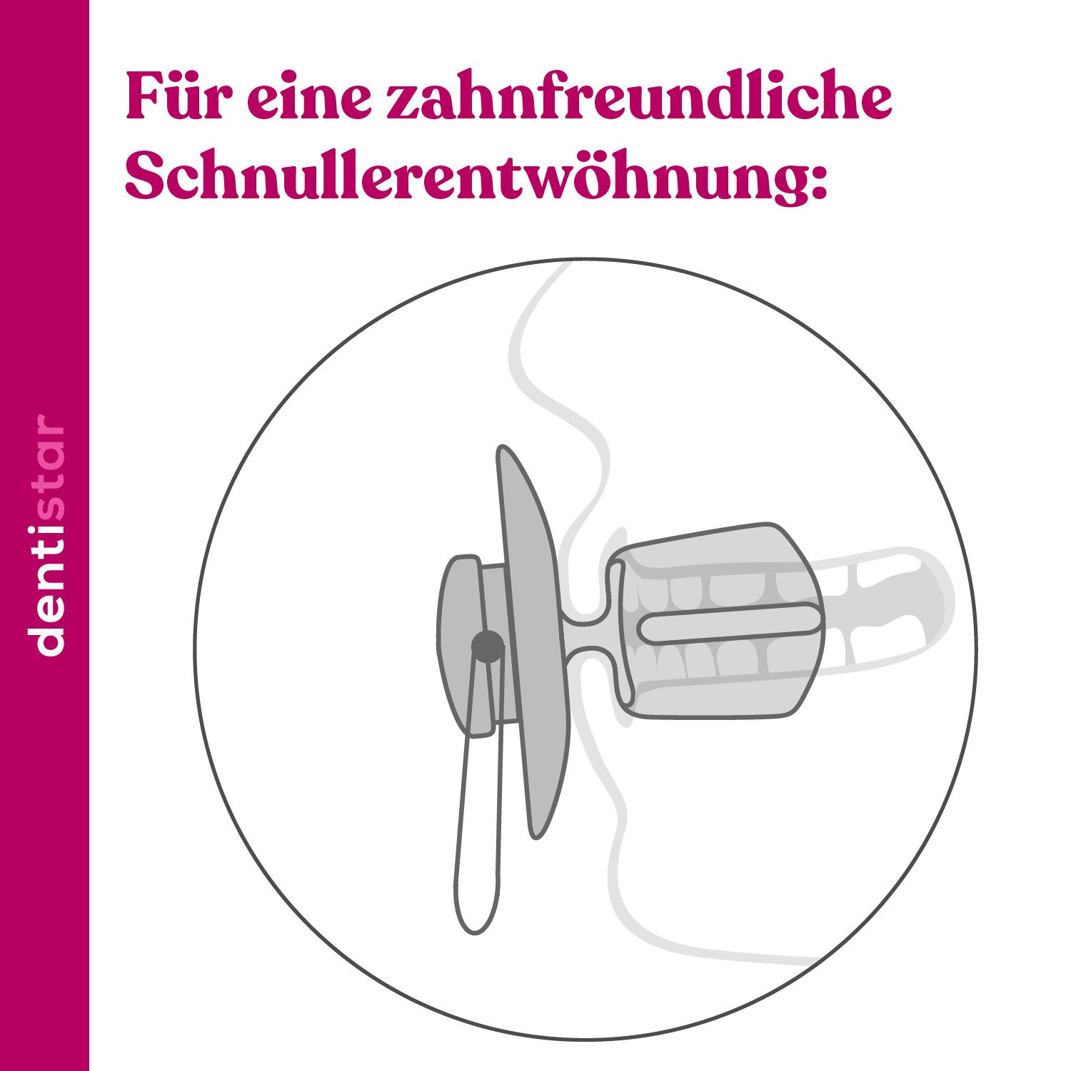 dentistar Schnuller STOPPi Entwöhnungssauger für Kinder ab 24 Monate