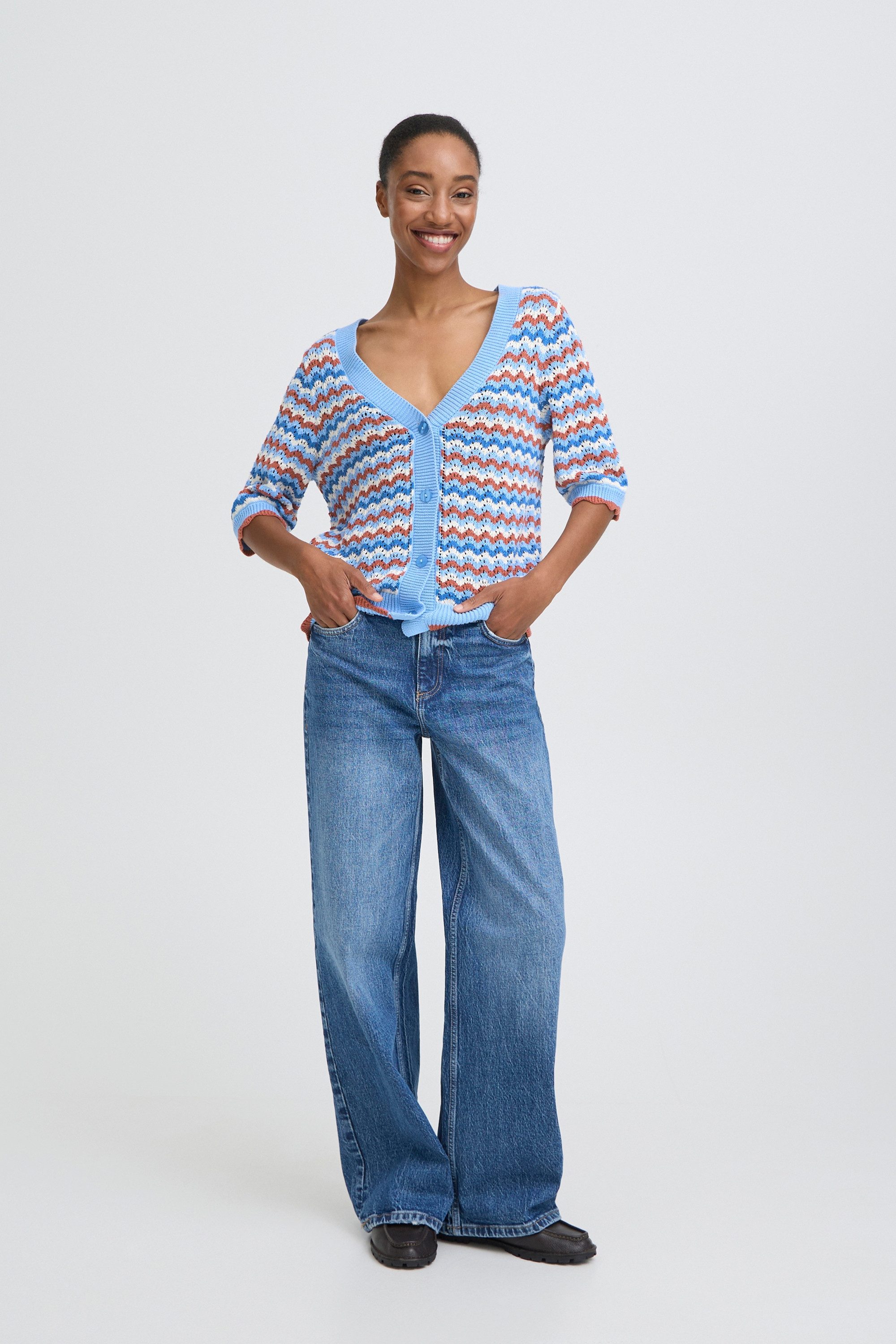 b.young Cardigan Halblange Ärmel BYNERO