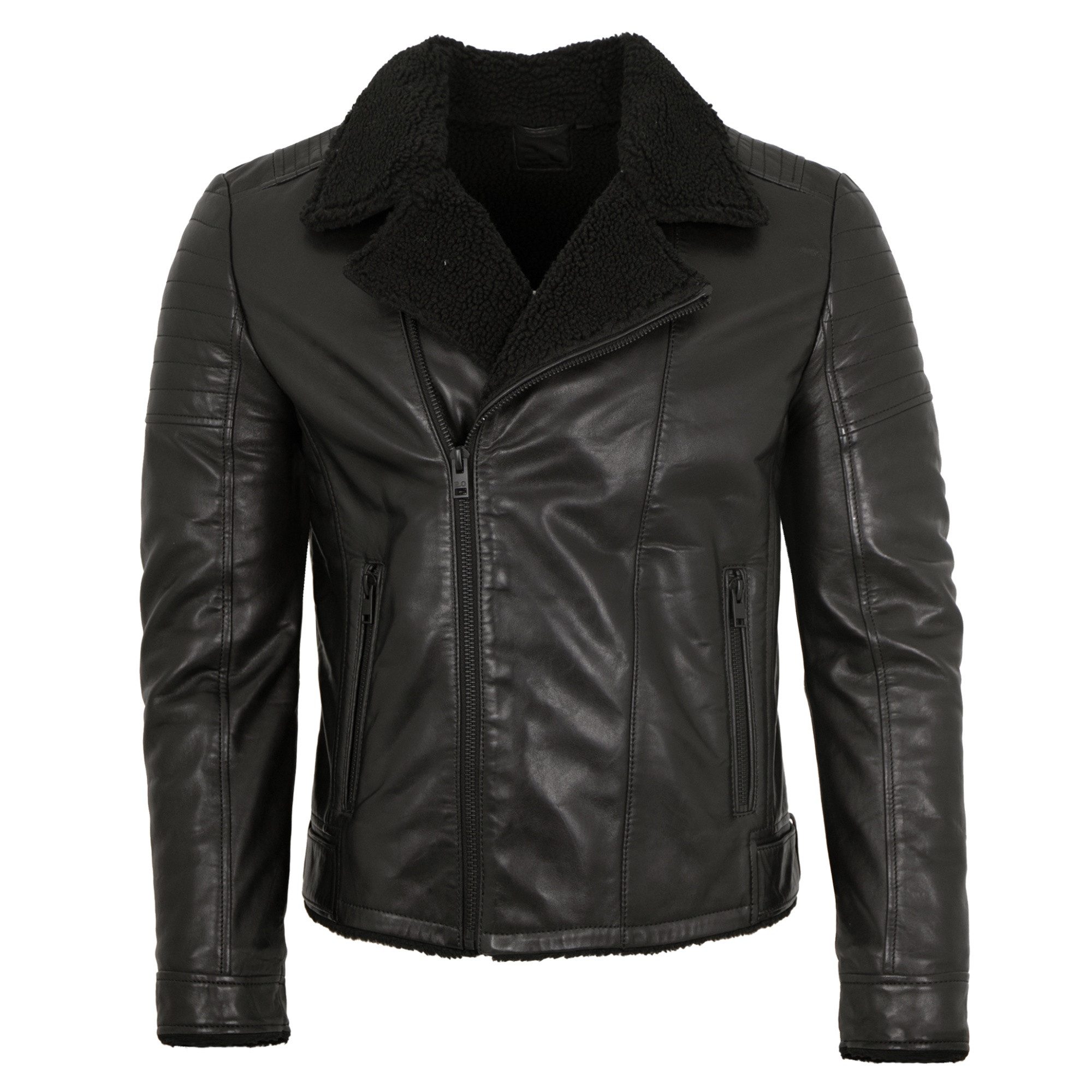 2.0 by Mauritius Lederjacke G2MIdor 2.0 by Mauritius - Herren Lederjacke Lammnappa schwarz