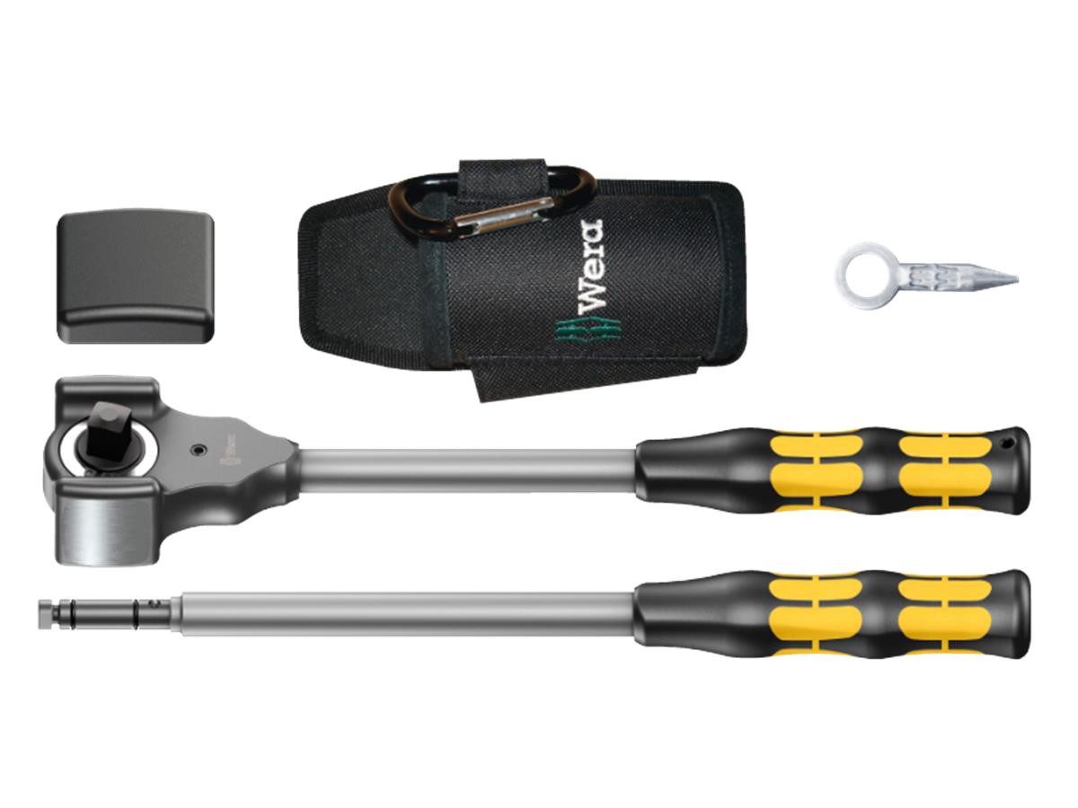 Wera Umschaltknarre 8002 C Koloss All Inclusive Set (5-tlg. Set), 1/2"-Antrieb, Knarren und Zubehör, Mindestens 600 Nm Belastbarkeit