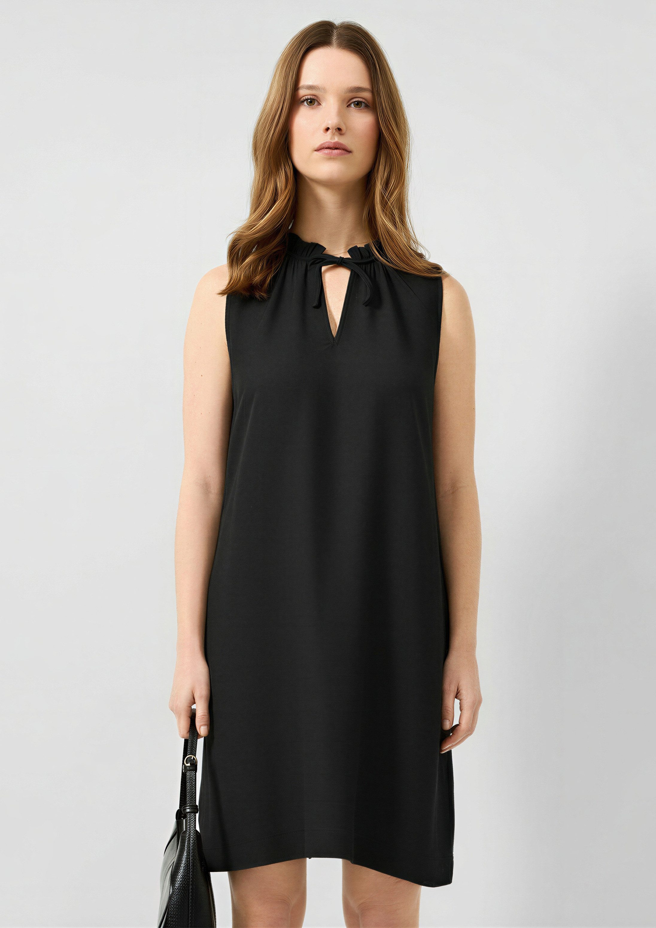 QS Minikleid Kleid Kleid aus Viskosemix