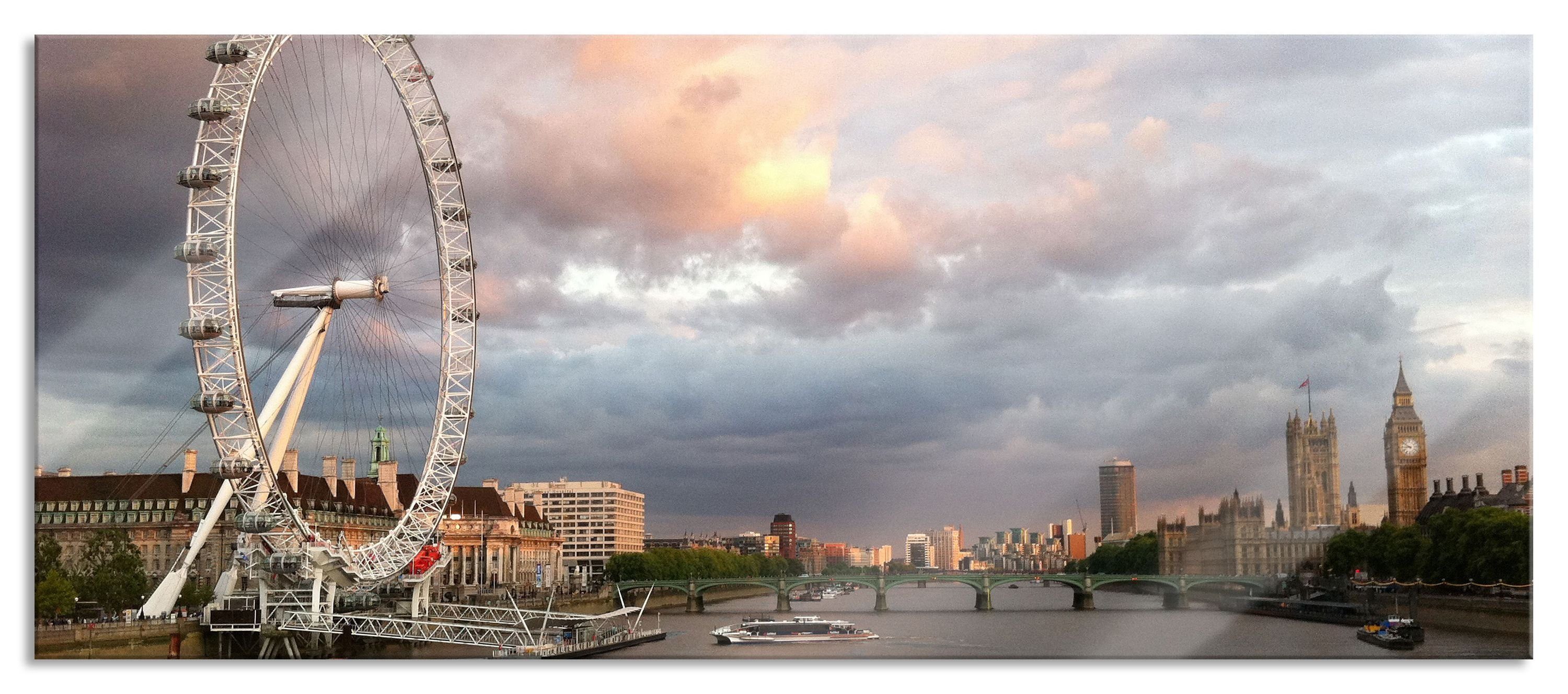 Glasbild Riesenrad London Eye