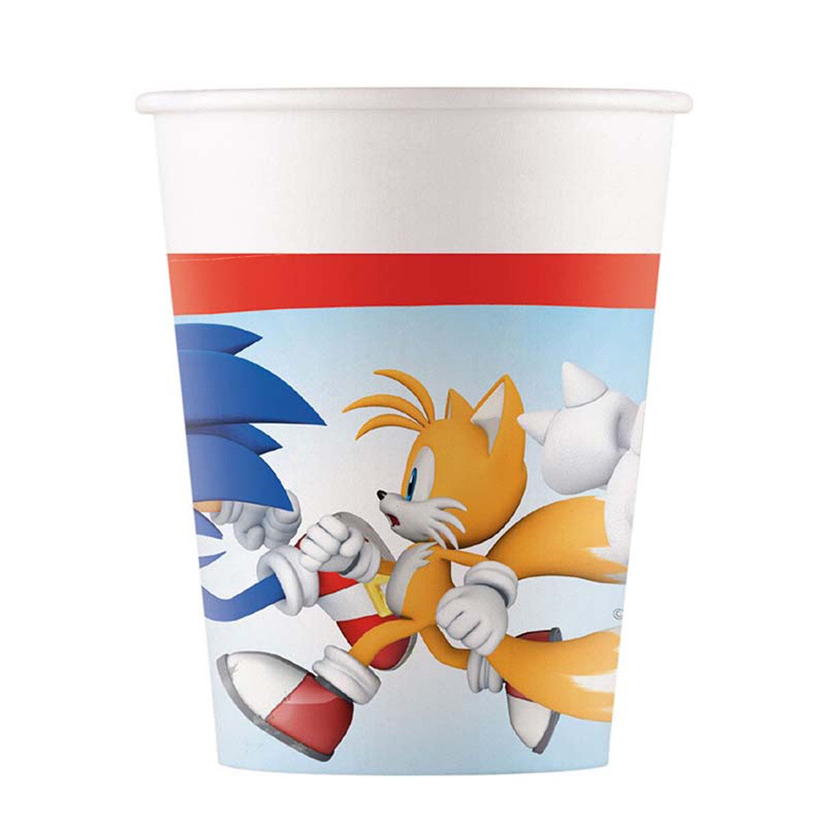 Procos Einwegbecher Pappbecher Sonic 200ml/8Stk. FSC, Papier, Pappe