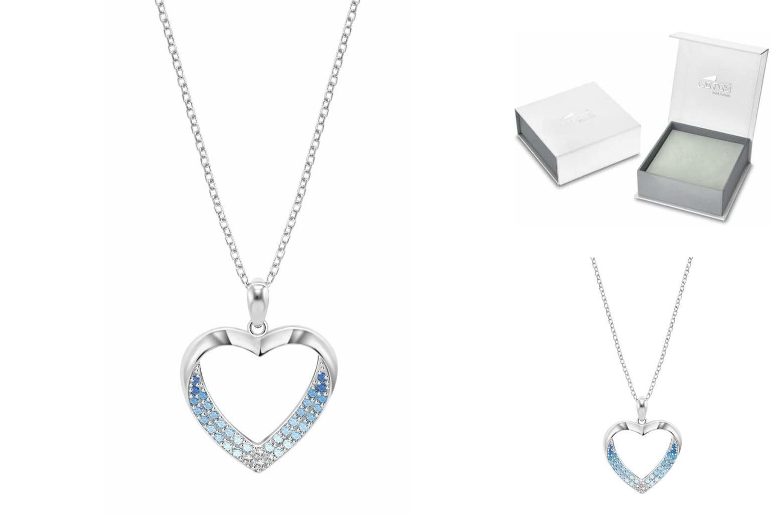 Lotus Edelstahlkette Damenhalskette Lotu...