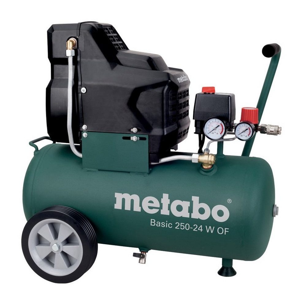 metabo Kompressor Basic 250-24 W OF, 1500 W, max. 8 bar, 24 l, Ölfrei