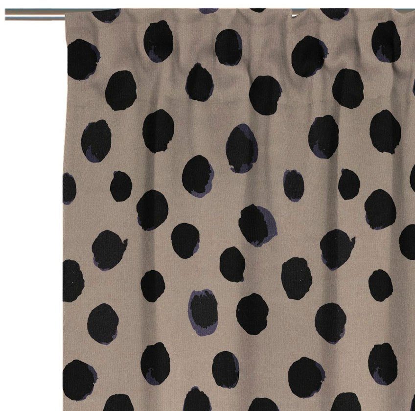 lila Vorhang Dots, (1 nachhaltige blickdicht, Materialien Adam, St), Jacquard, Multifunktionsband