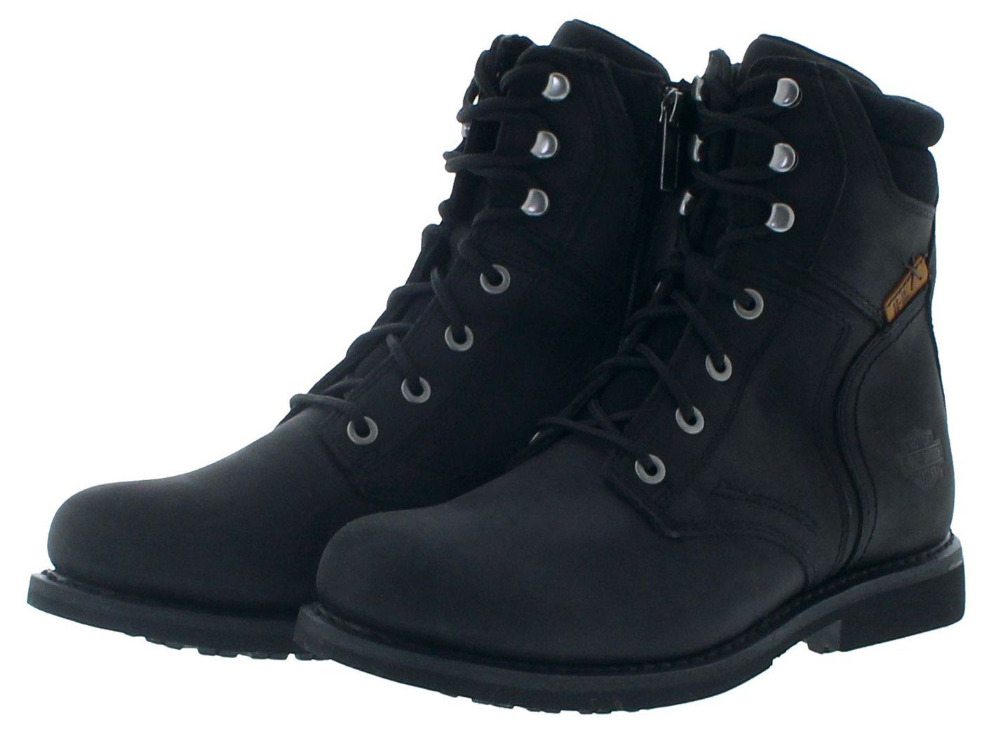 HARLEY-DAVIDSON D97025 Herren Schnürstiefel Schwarz Bikerboots CE zertifiziert