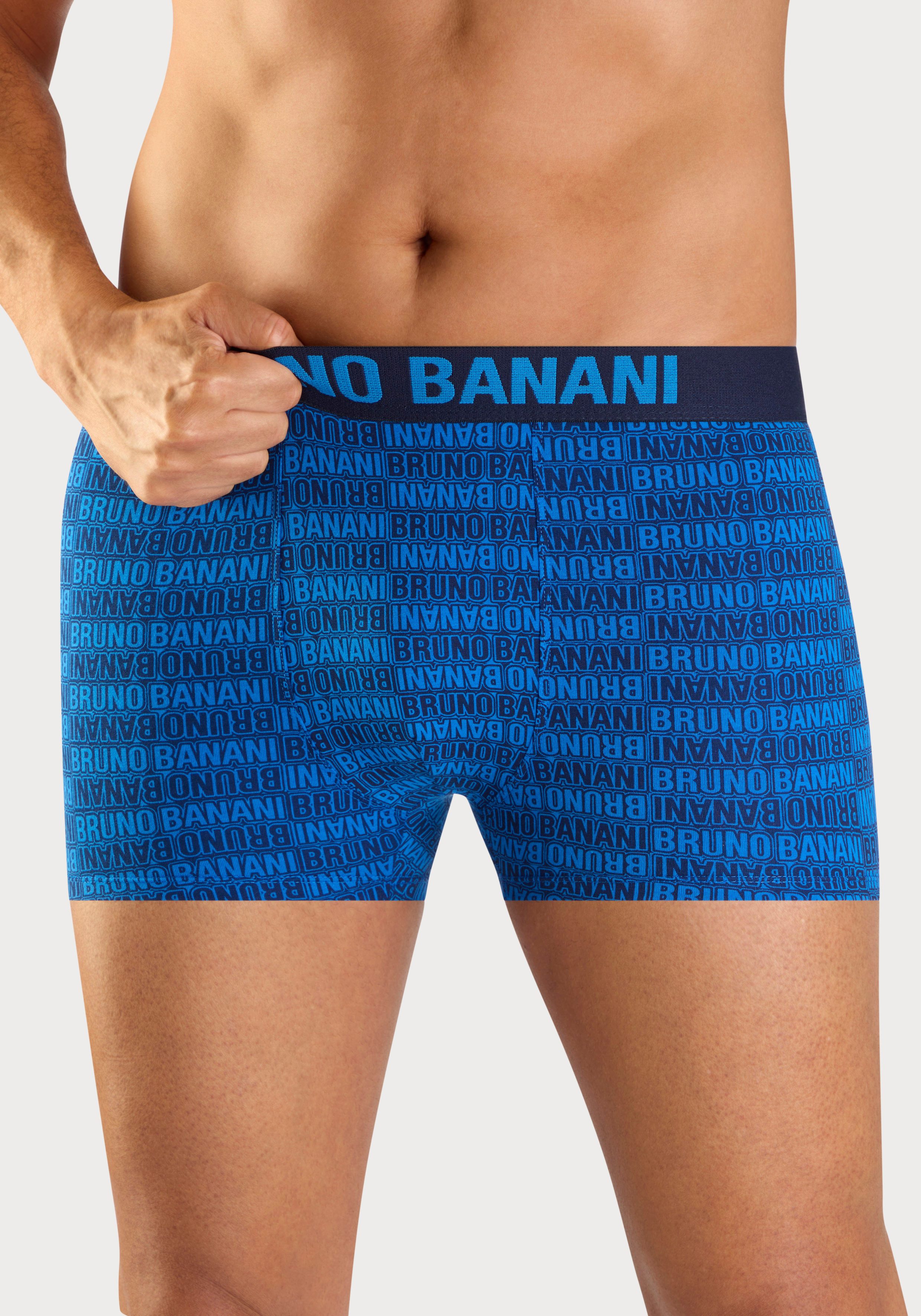 Bruno Banani Boxer Boxershorts für Herren (Packung, 4-St) Unterhosen mit Logobund