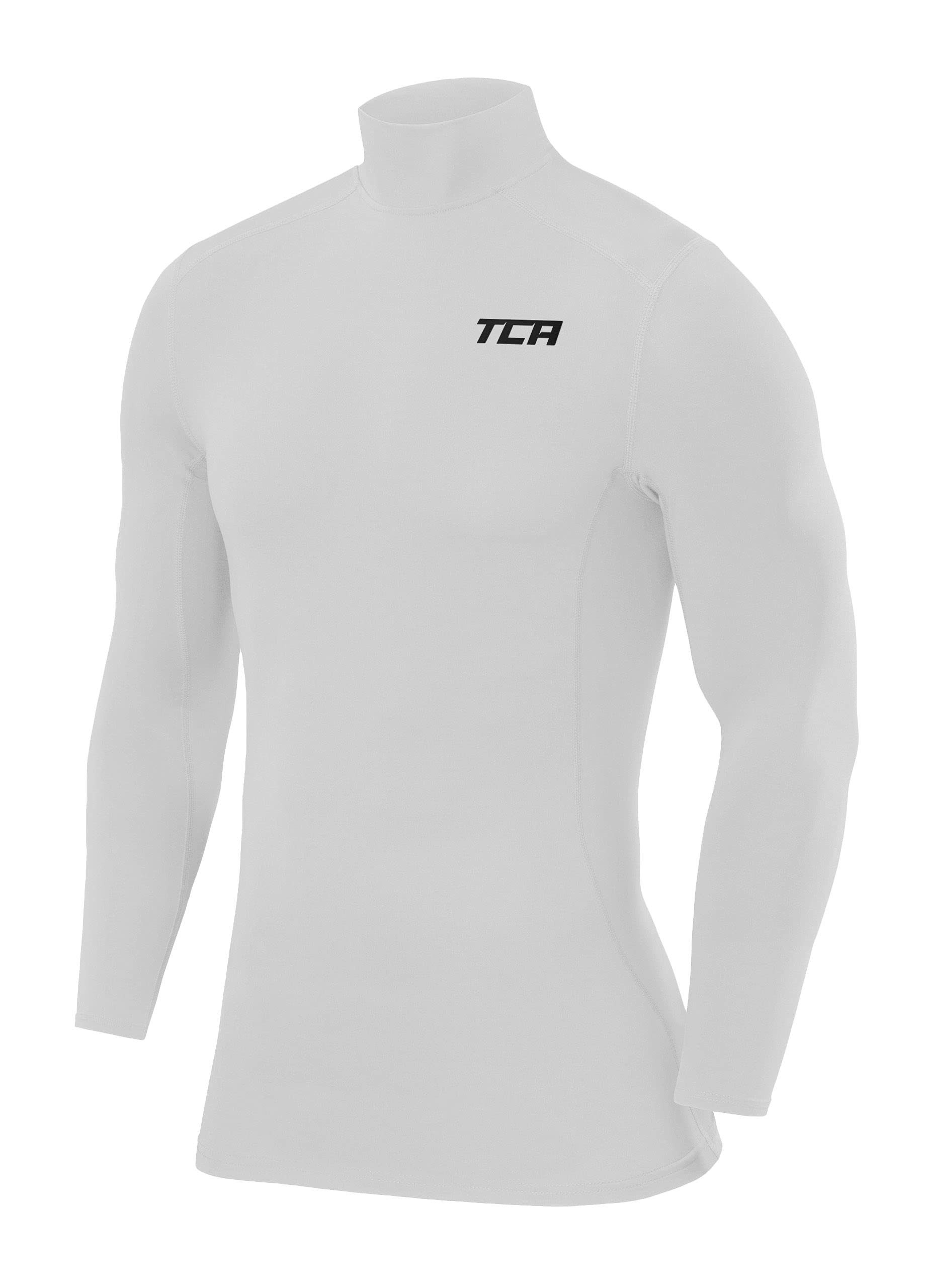 TCA Trainingsshirt TCA Herren Kompression Langarm Thermo Oberteil - Weiss, günstig online kaufen