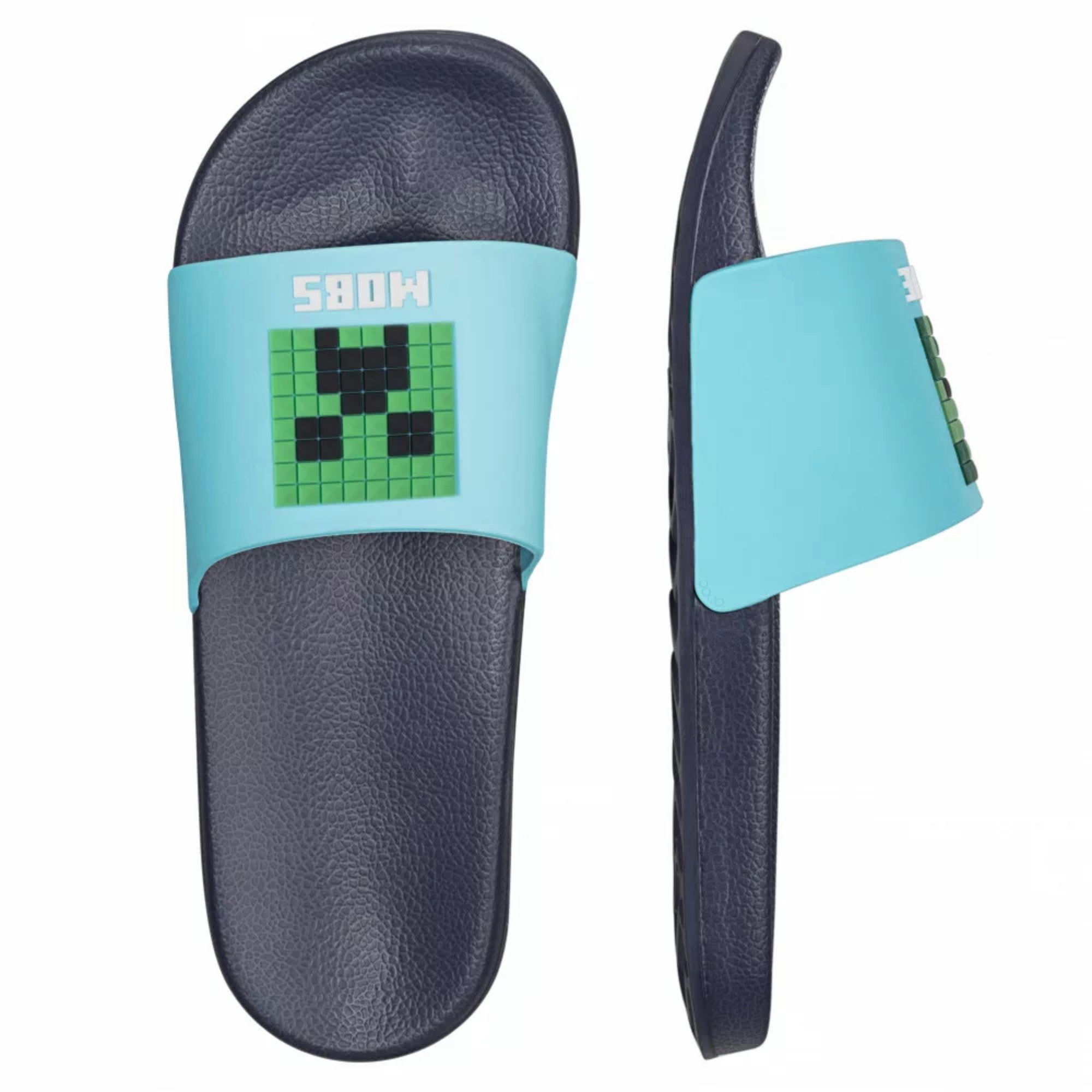 Minecraft Minecraft Creeper Zombie Jungen Сандалі Latschen Sandale Gr. 29 bis 38, Blau