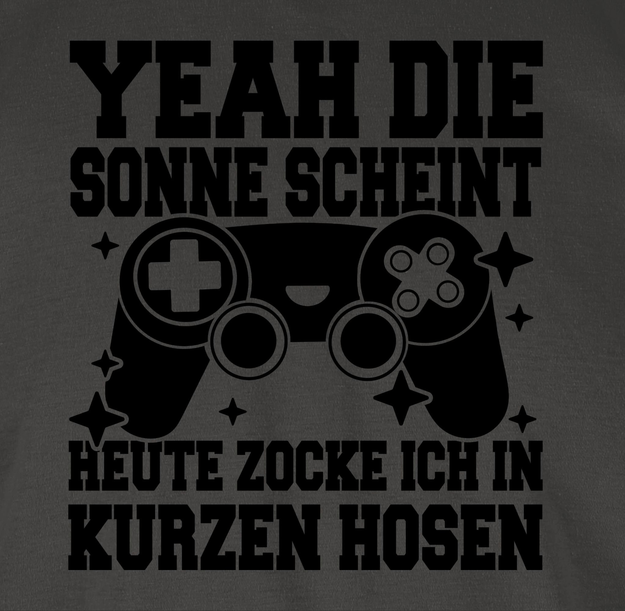 zocke schwarz ich 1 Hosen Shirtracer Yeah kurzen in Dunkelgrau scheint! Sonne Geschenke die Heute - Nerd T-Shirt