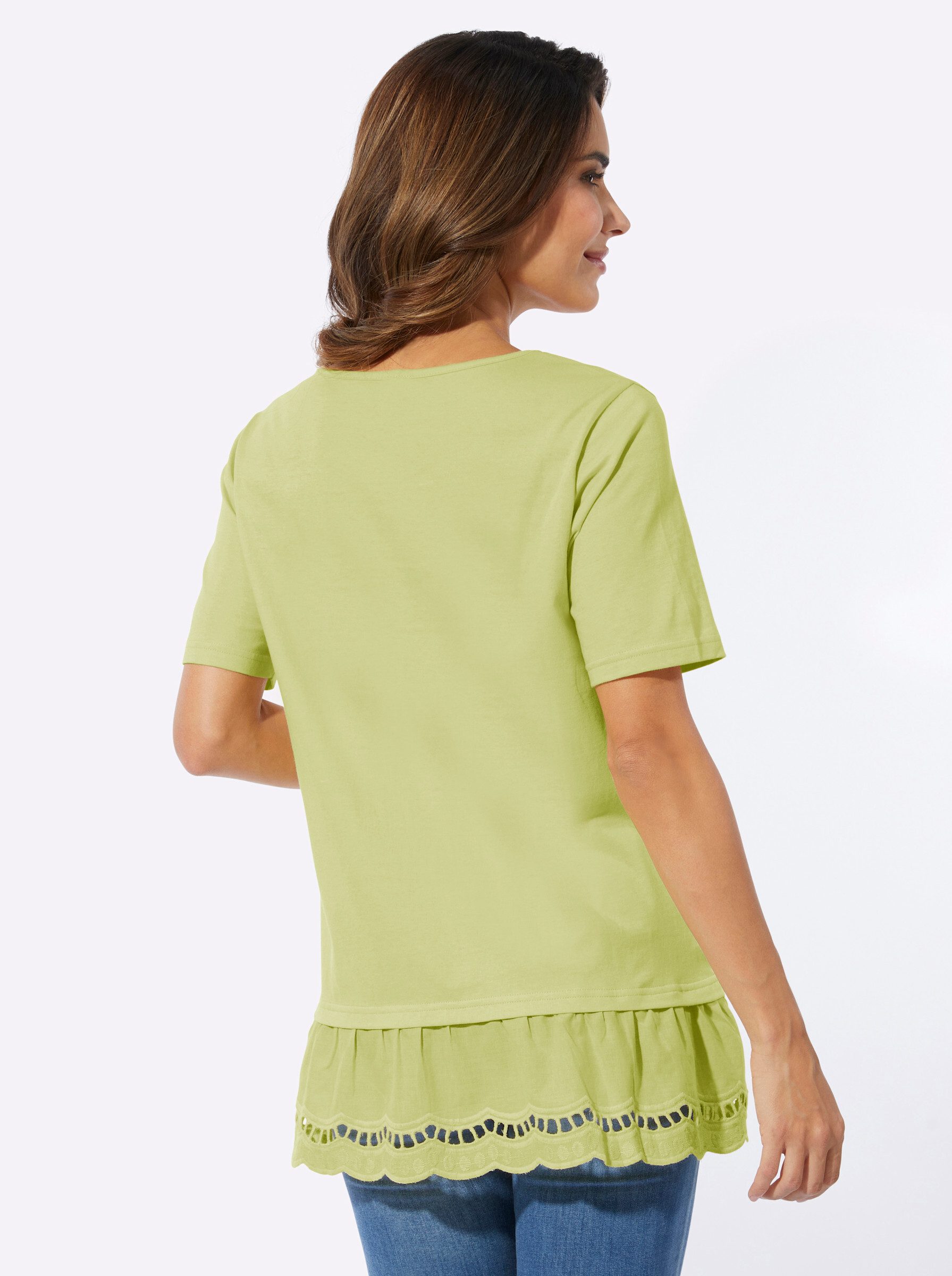 Sieh an! T-Shirt Longshirt Kurzarm günstig online kaufen
