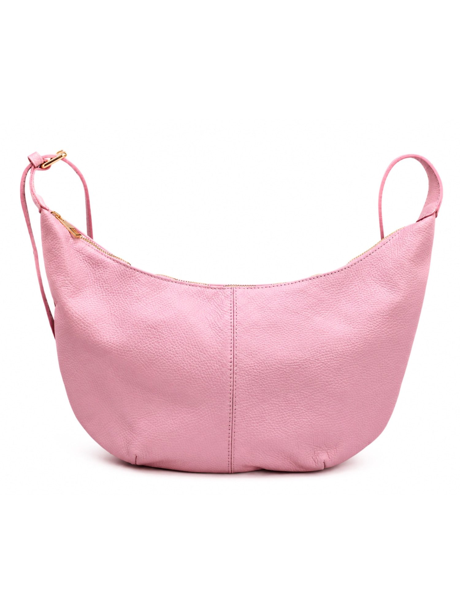 Adel Bags Schultertasche Lunara Echtleder Schultertasche Damen Hobo Bag Made in Italy (Einzelartikel), 100 % Echtleder Made in Italy mit verstellbarem Schulterriemen