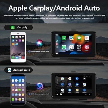 Hikity CarPlay, Android Auto, Bluetooth, für LKW, Wohnmobile, Campingautos Navigationsgerät
