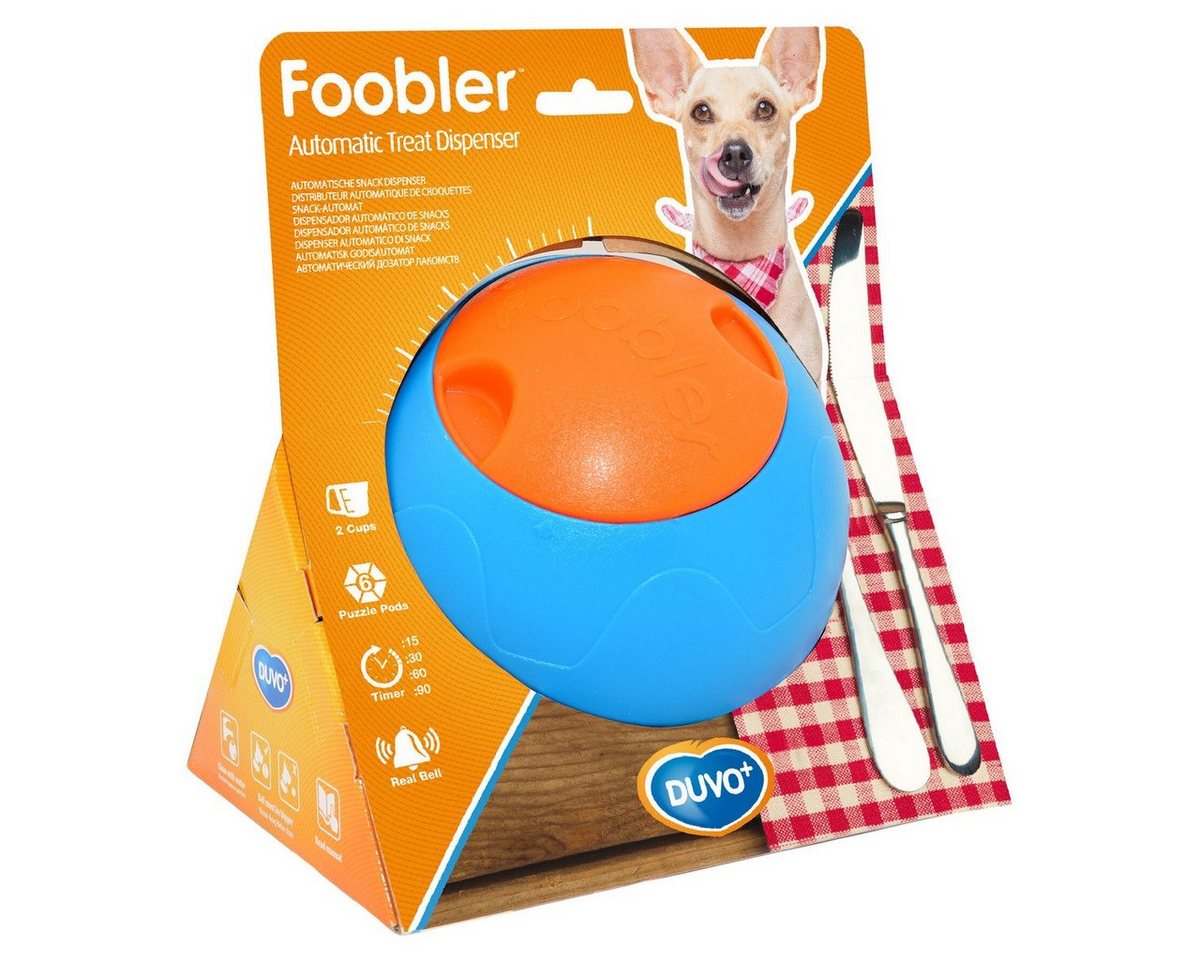 Thumbnail - DUVO+ Snackball Foobler Futterball blau/orange