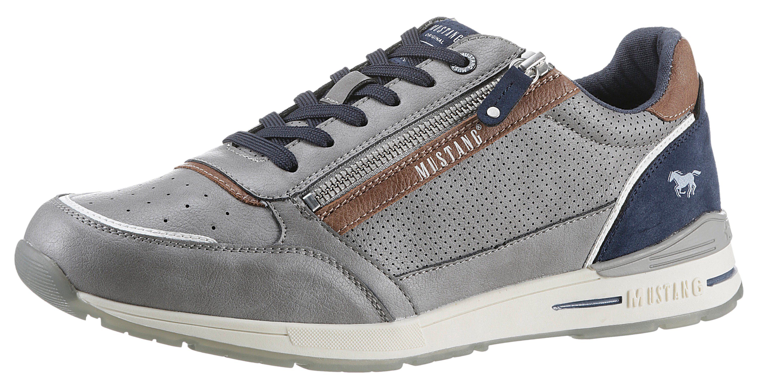 Mustang Shoes Sneaker mit Außenreißverschluss, Freizeitschuh, günstig online kaufen