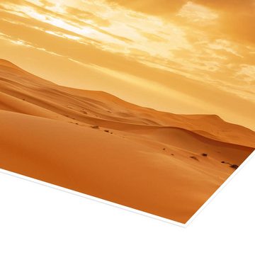 Posterlounge Poster Markus Lange, Sonnenuntergang in der Sahara, Marokko, Orientalisches Flair Fotografie