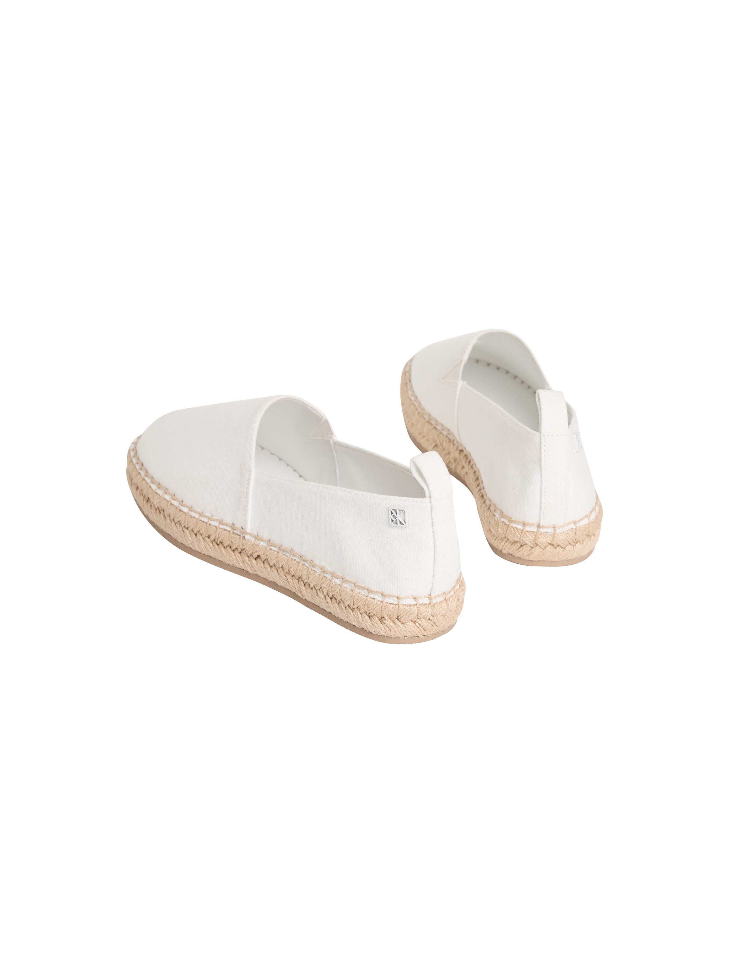 Calvin Klein OBLIQUE ESPADRILLE CANVAS Espadrille Slipper, Flats, Mokassin, Schlupfschuh mit Bastumrahmung