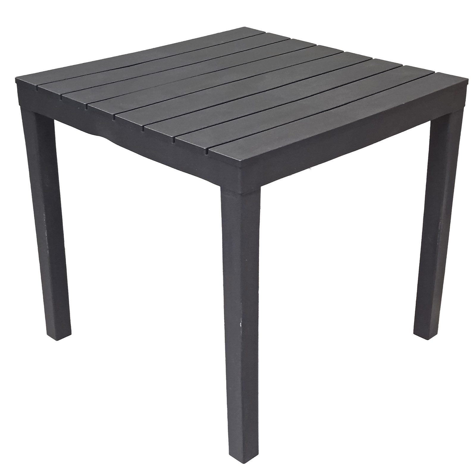 Progarden Sitzgruppe Gartenmöbel Kunststoff Anthrazit 5 Tlg. Set, (Set, 5-tlg., Tisch + 4 Klappstühle), UV-Beständig, Robust, Wetterfest, Made in Italy, Hochwertig