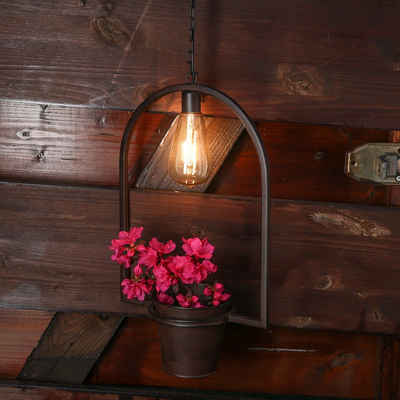 MARELIDA Hängeleuchte »LED Hängeleuchte Blumentopf Pflanztopf Blumenampel beleuchtet Balkon Terrasse«