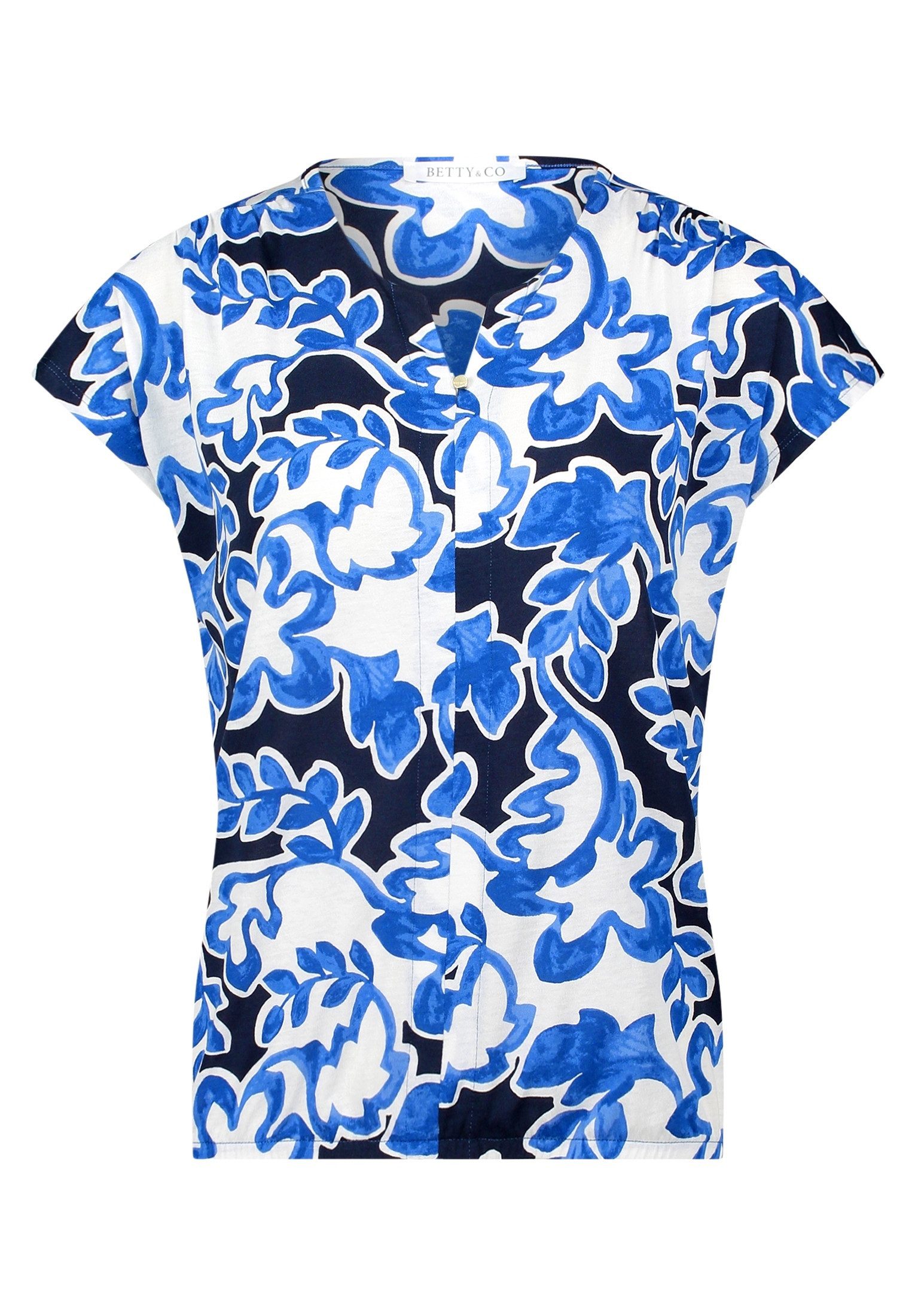 Kurzarmshirt Damen mit Gummizug