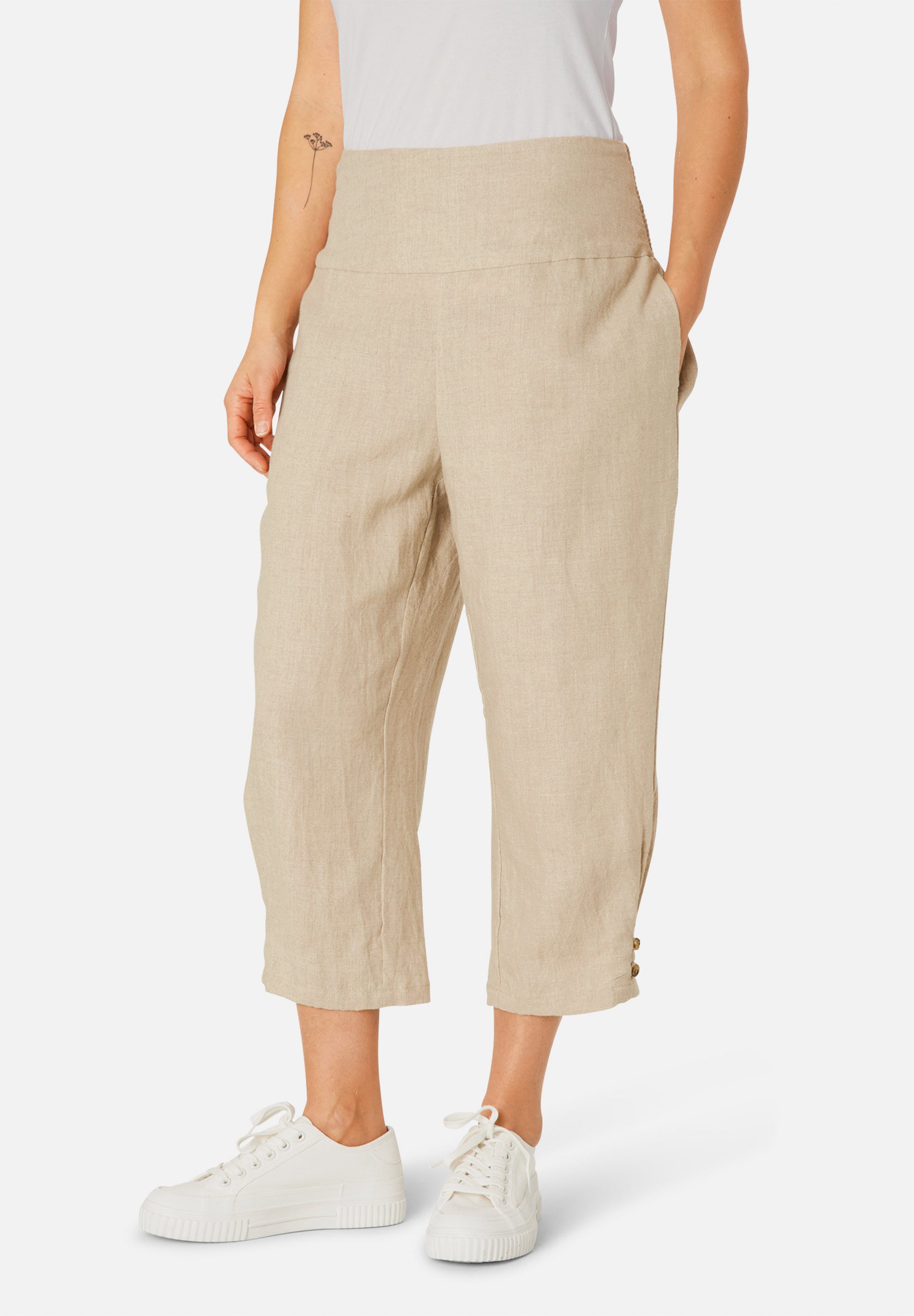 Masai Stoffhose MaPenna Breiter, elastischer Smok-Bund günstig online kaufen