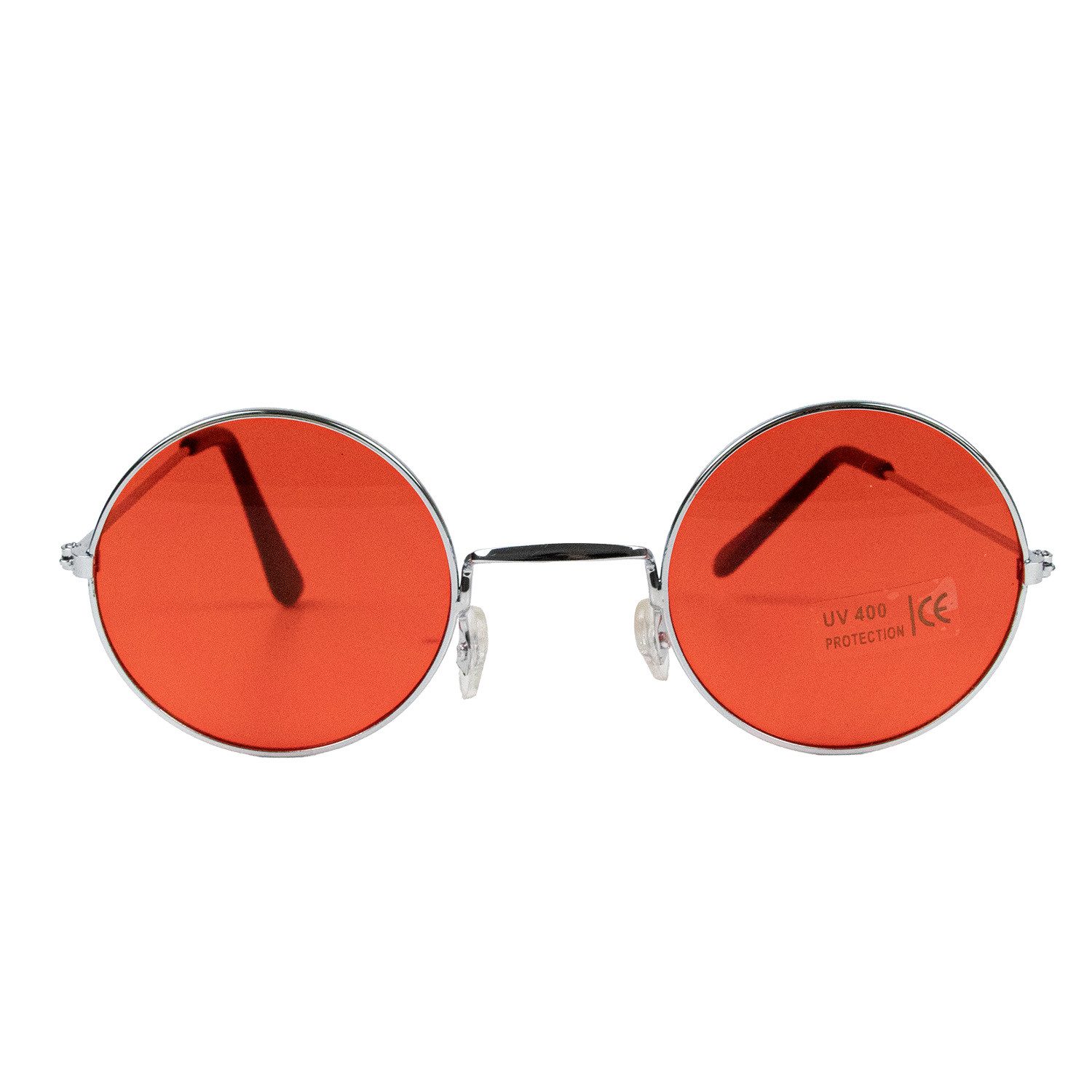 Das Kostümland Verkleidungsmaske Lennon Brille Nickelbrille, Rot günstig online kaufen