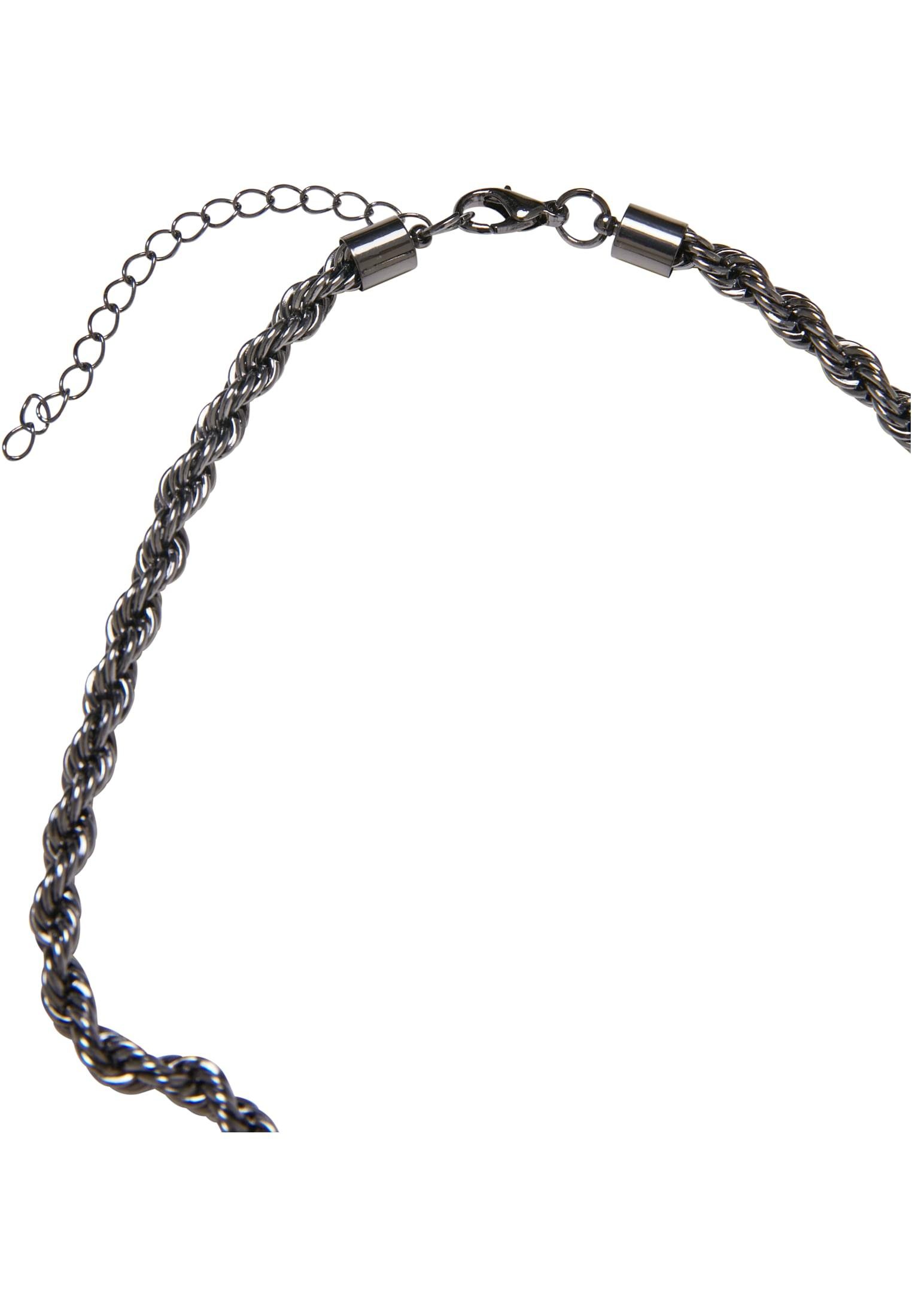 URBAN CLASSICS Edelstahlkette Charon Intertwine Necklace Accessoires gunmetal
