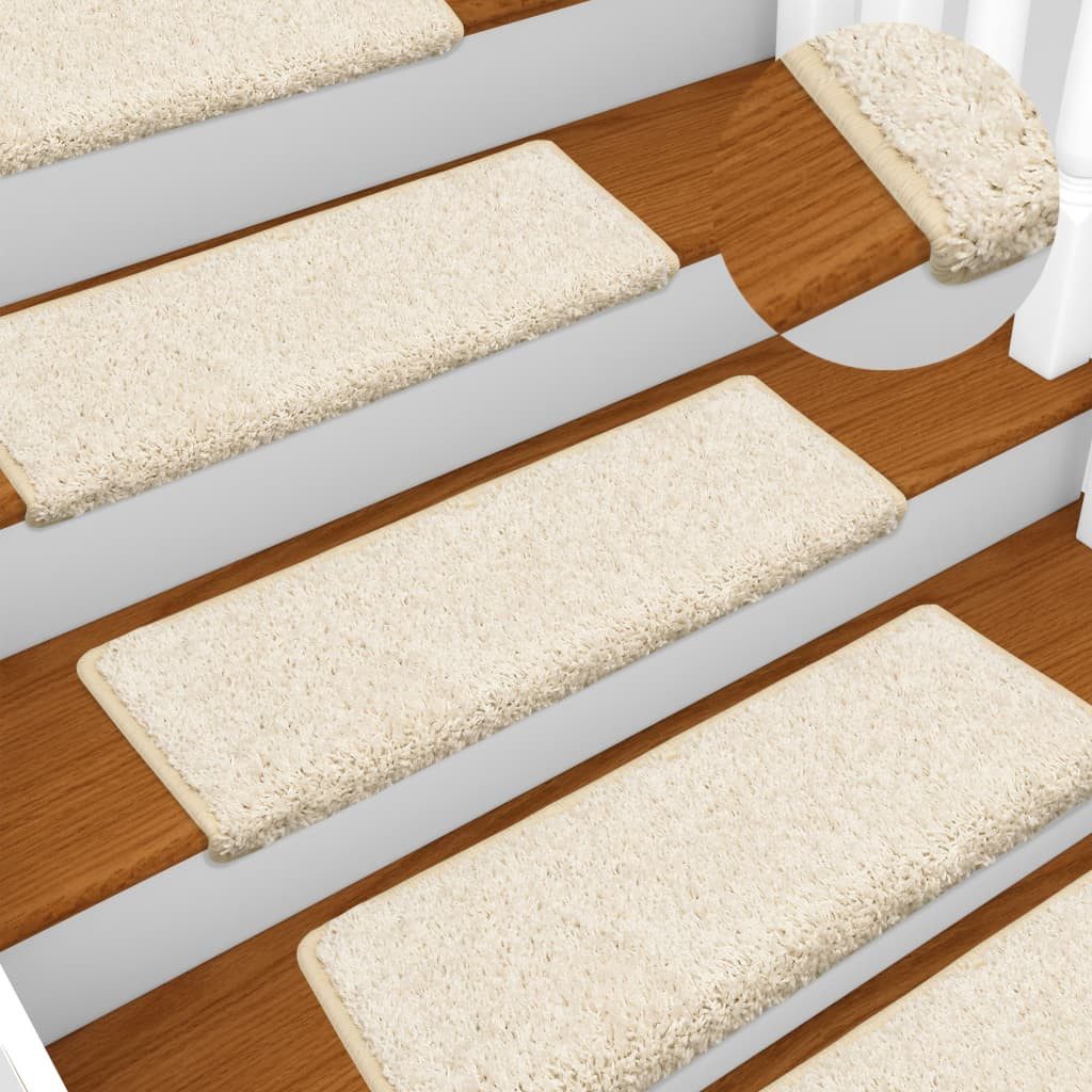 vidaXL Stufenmatte, Treppenmatten 15 Stk. 65x21x4 günstig online kaufen