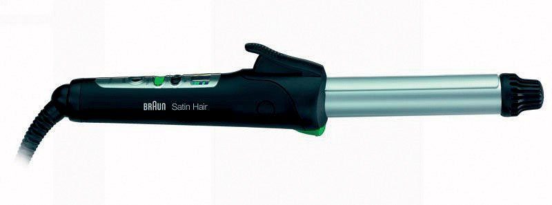 Braun Lockenstab Satin Hair 7 Keramik-Beschichtung, IONTEC-Funktion Frizz Glanz mm mit für Iontec und BREC1E, Lockenstab 24 weniger