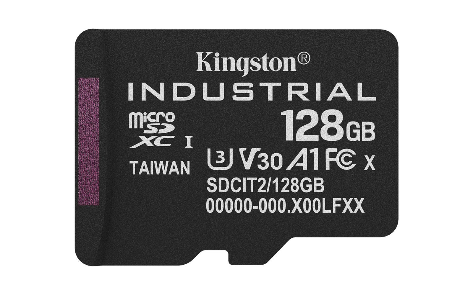 Kingston Technology 128GB microSDXC Industrial C10 A1 pSLC Karte Einzelpacku... Speicherkarte