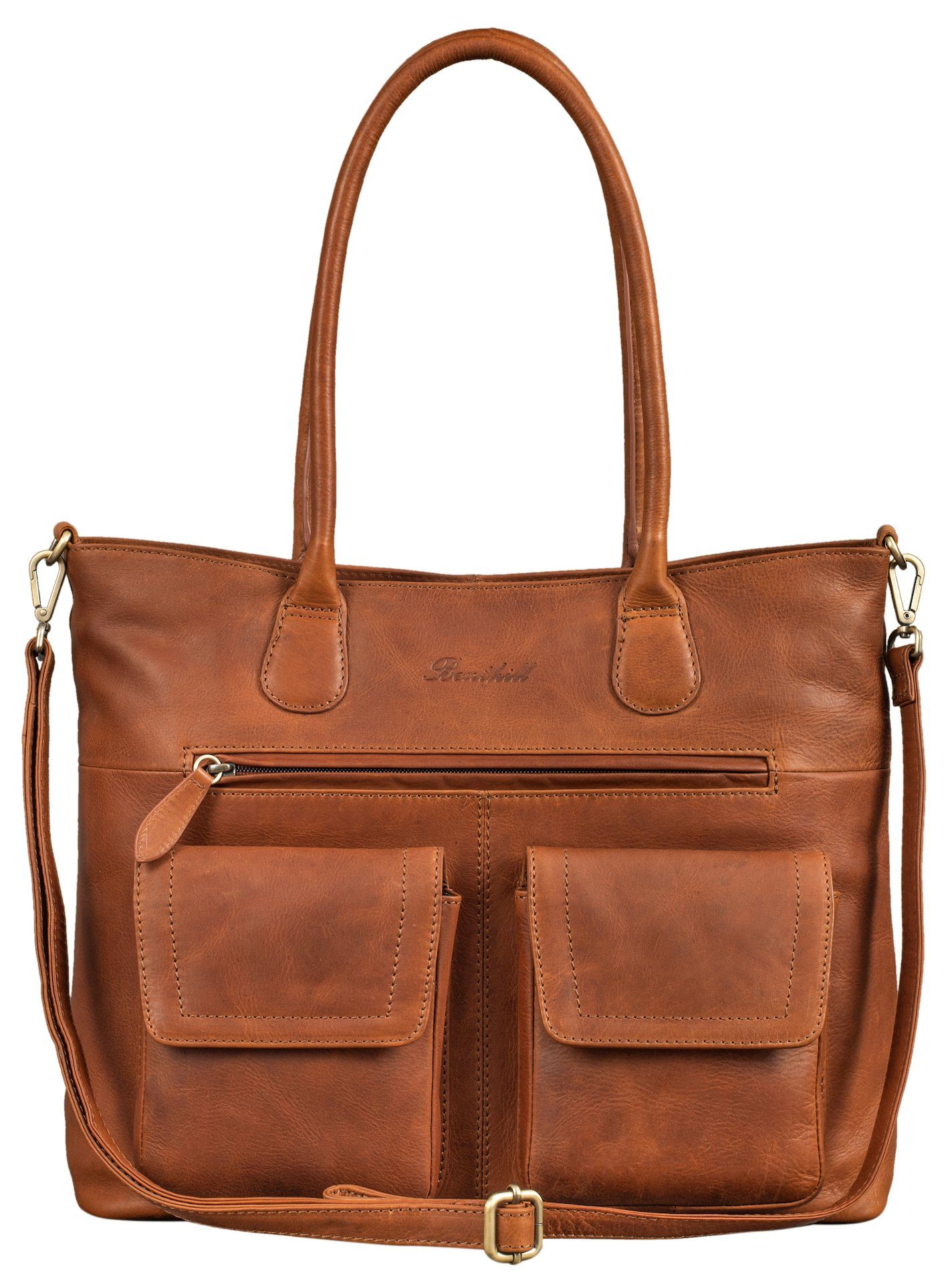 Benthill Handtasche Damen Echt Leder Vintage Henkeltasche Große Umhängetasc günstig online kaufen