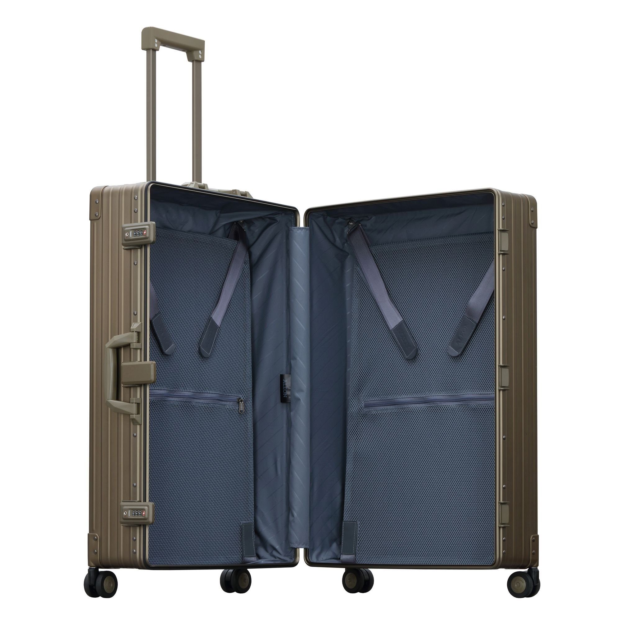 ALEON Hartschalen-Trolley Traveler, 4 Rollen, Aluminium