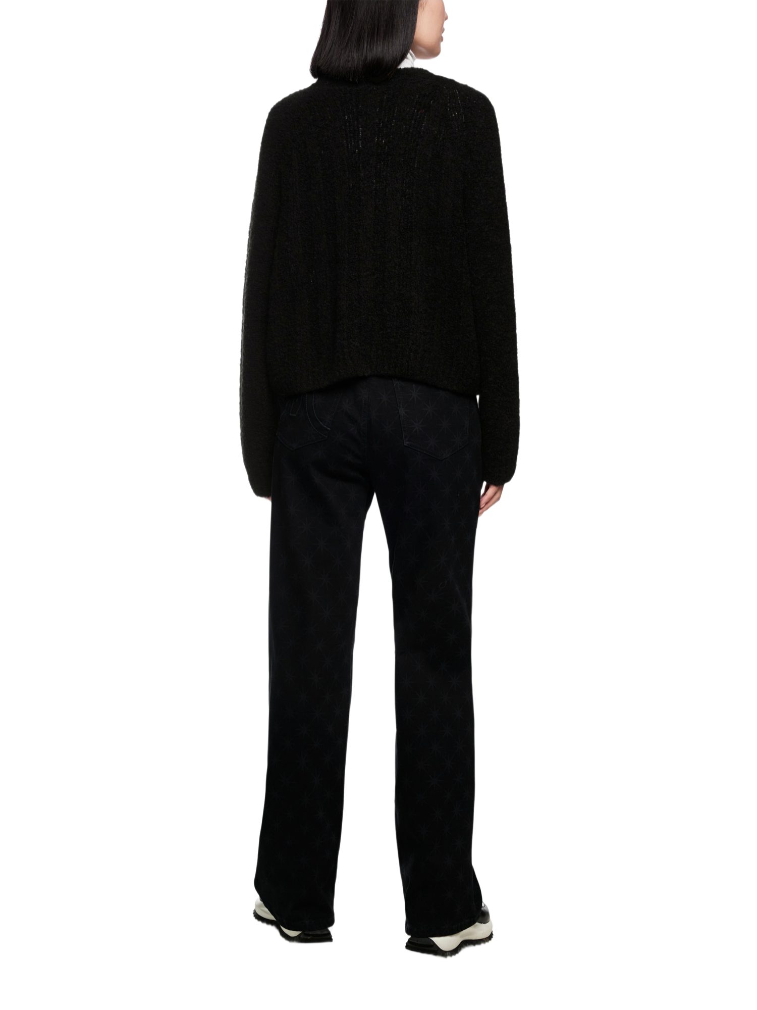 Marc Cain Kurzweste schwarz,Casual,Polyacryl,Unifarben,V-Ausschnitt,Lang,Regular Fit