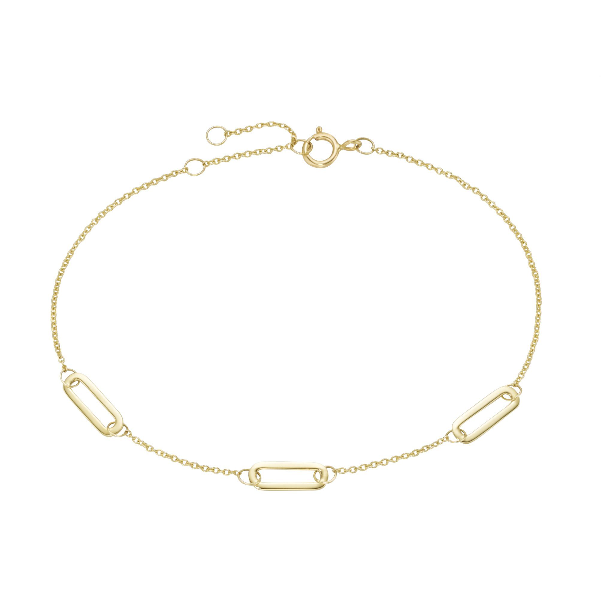 Luigi Merano Armband Ankerkette mit ovalen Gliedern, Gold 375