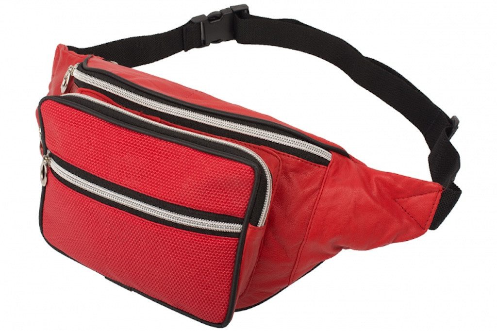 Bauchtasche Bauchtasche Torino Echtleder Rot