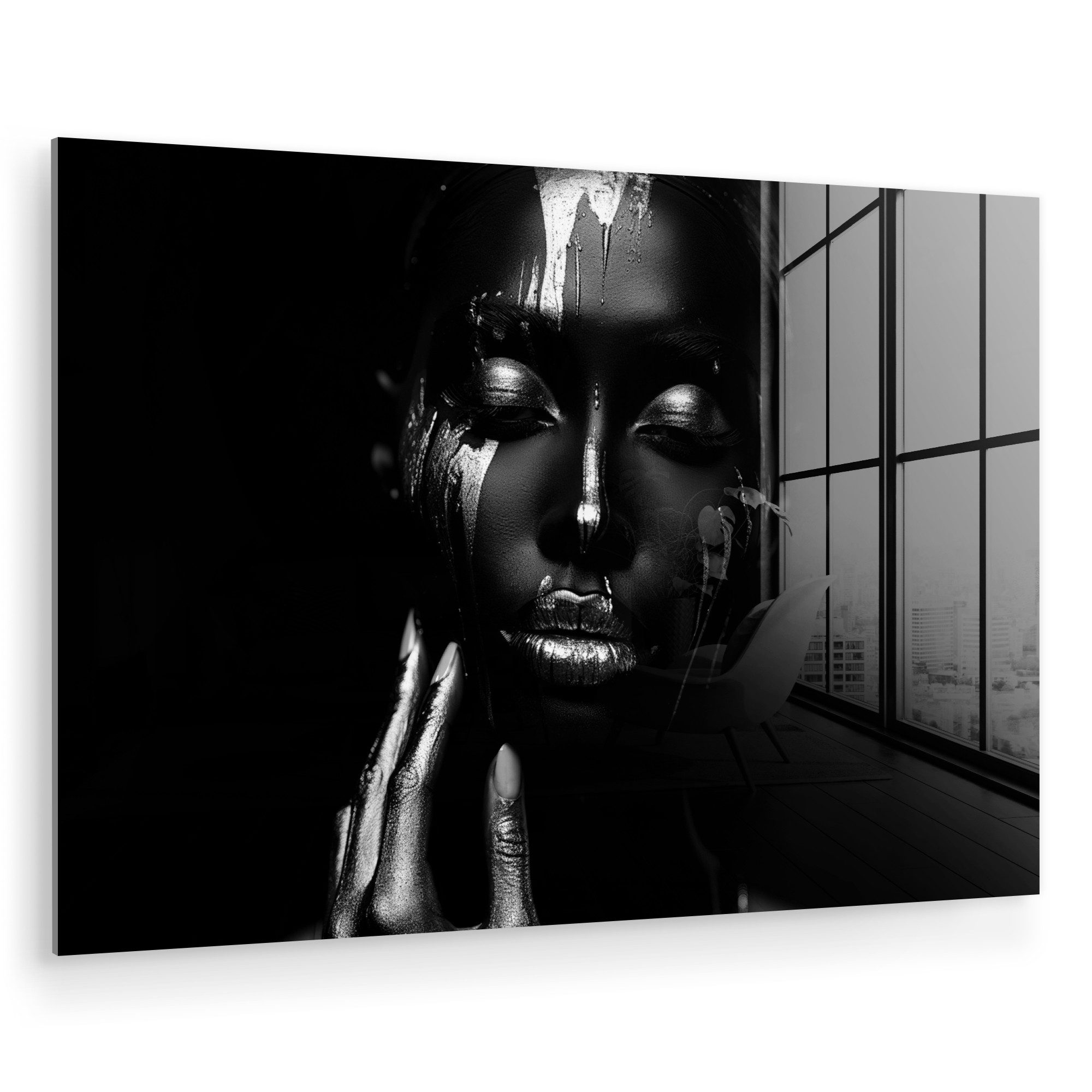 MuchoWow Acrylglasbild Frau - Abstrakt - günstig online kaufen