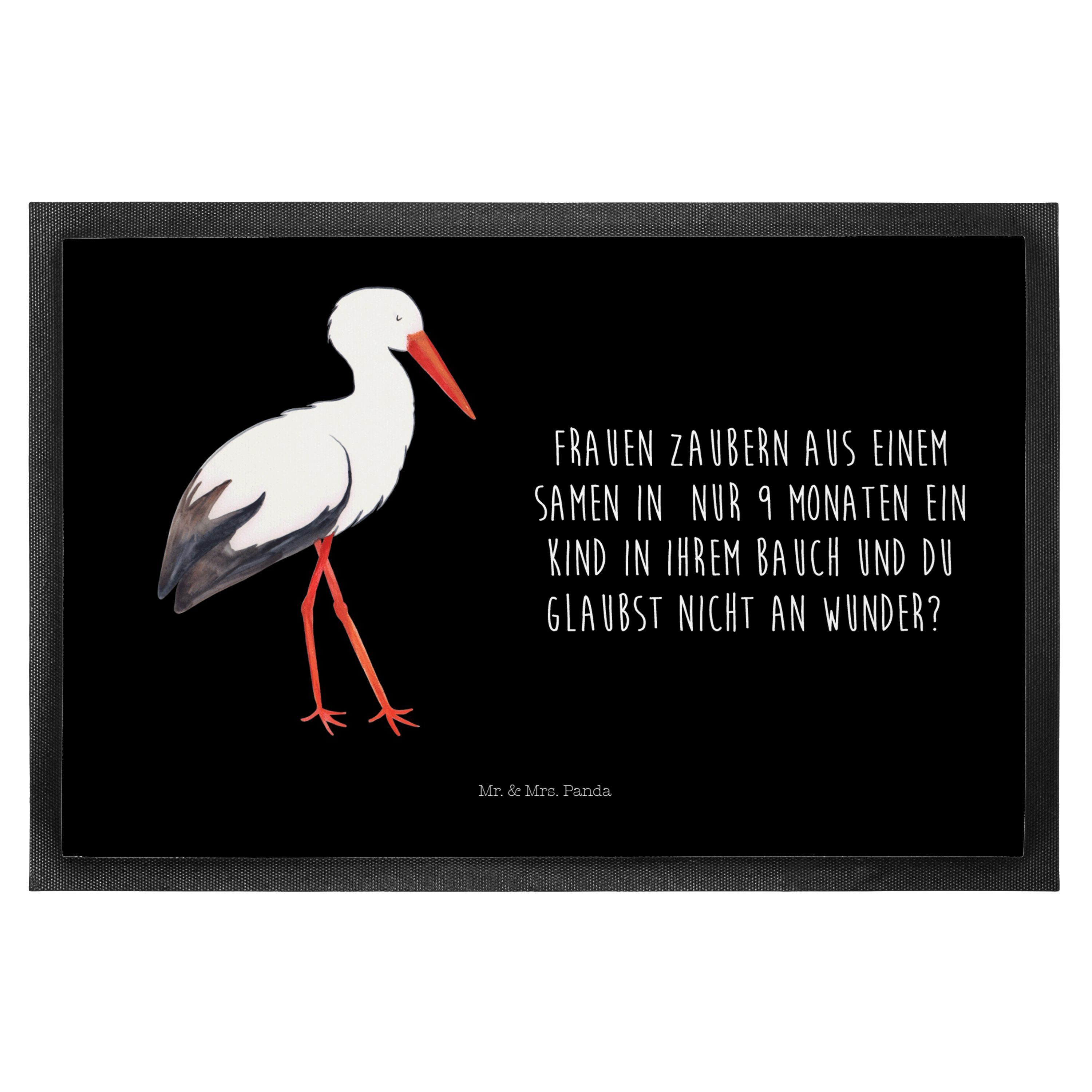 Fußmatte »Storch Gelb Pastell Geschenk, lustige Sprüche