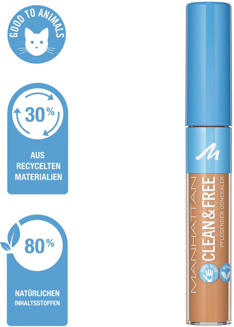 & Concealer Soft Porcelain Tint MANHATTAN Clean Free