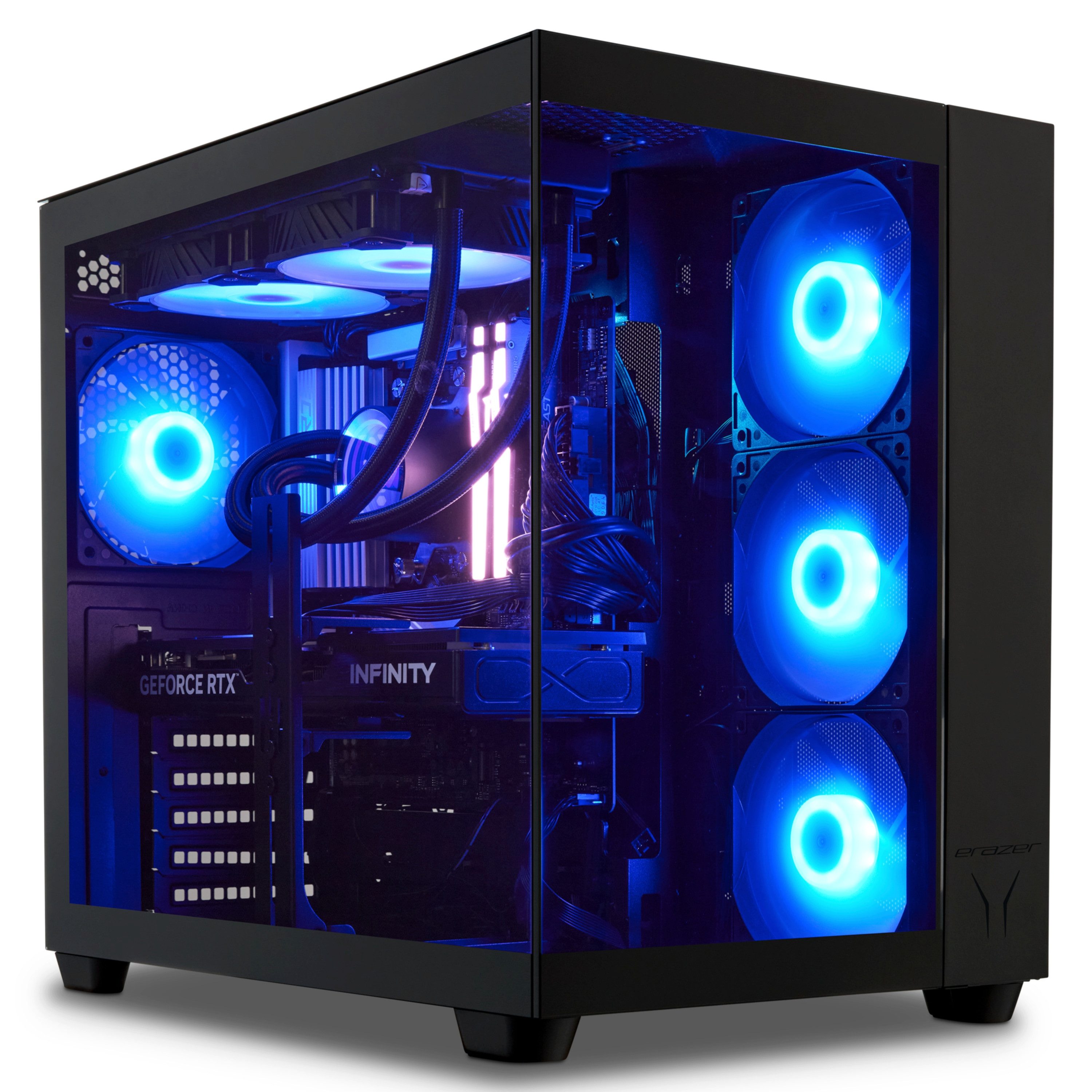 ERAZER High-End Gaming PC ERAZER Tank X15 (MD340130) Gaming-PC (AMD Ryzen 7 7800X3D, NVIDIA GeForce RTX 5070 Ti, 32 GB RAM, 2000 GB SSD, TANK X15)