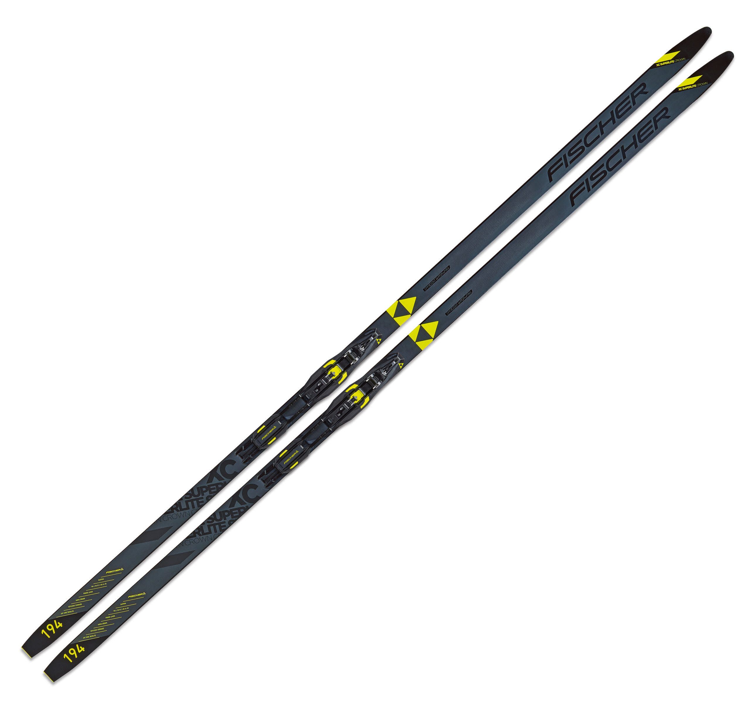 Fischer Sports Langlaufski Set SUPERLITE CROWN EF / BDG CONTRO