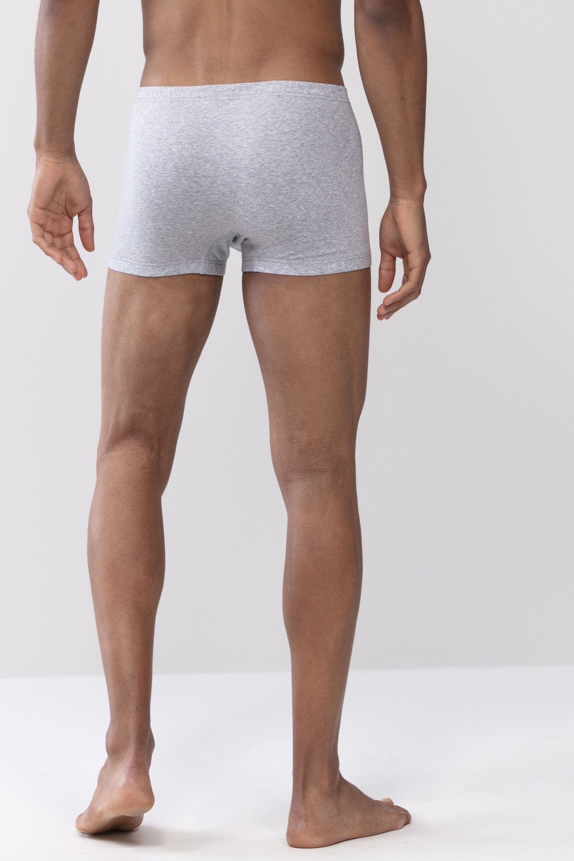 Uni Melange Cotton Boxershorts Grey Tragegefühl Natürliches Mey Light (1-St., 1) Serie Casual