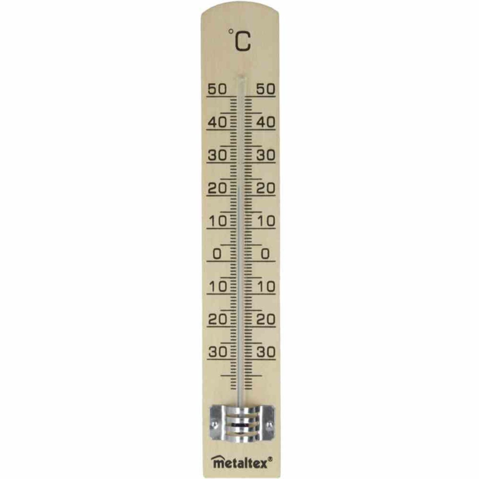 Metaltex Raumthermometer Innenthermometer Buchenholz