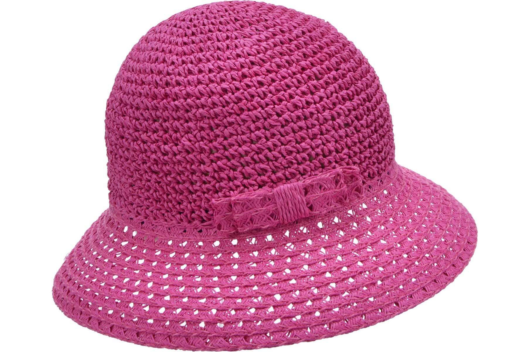 Seeberger Sonnenhut Papierstroh Glocke mit Schleife 54747-0