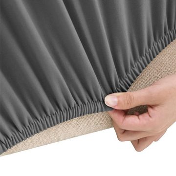 Stuhlhusse Stretch Sofahusse 4-Sitzer Anthrazit Polyester-Jersey, vidaXL