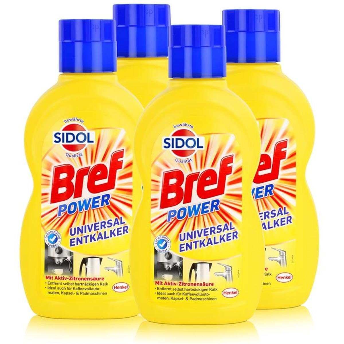 Sidol Sidol Universal-Entkalker 500 ml - Mit Aktiv-Zitronensäure (4er Pack) Entkalker