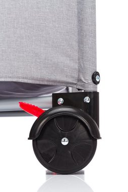 Fillikid Baby-Reisebett Standard grau melange, Inklusive Transporttasche