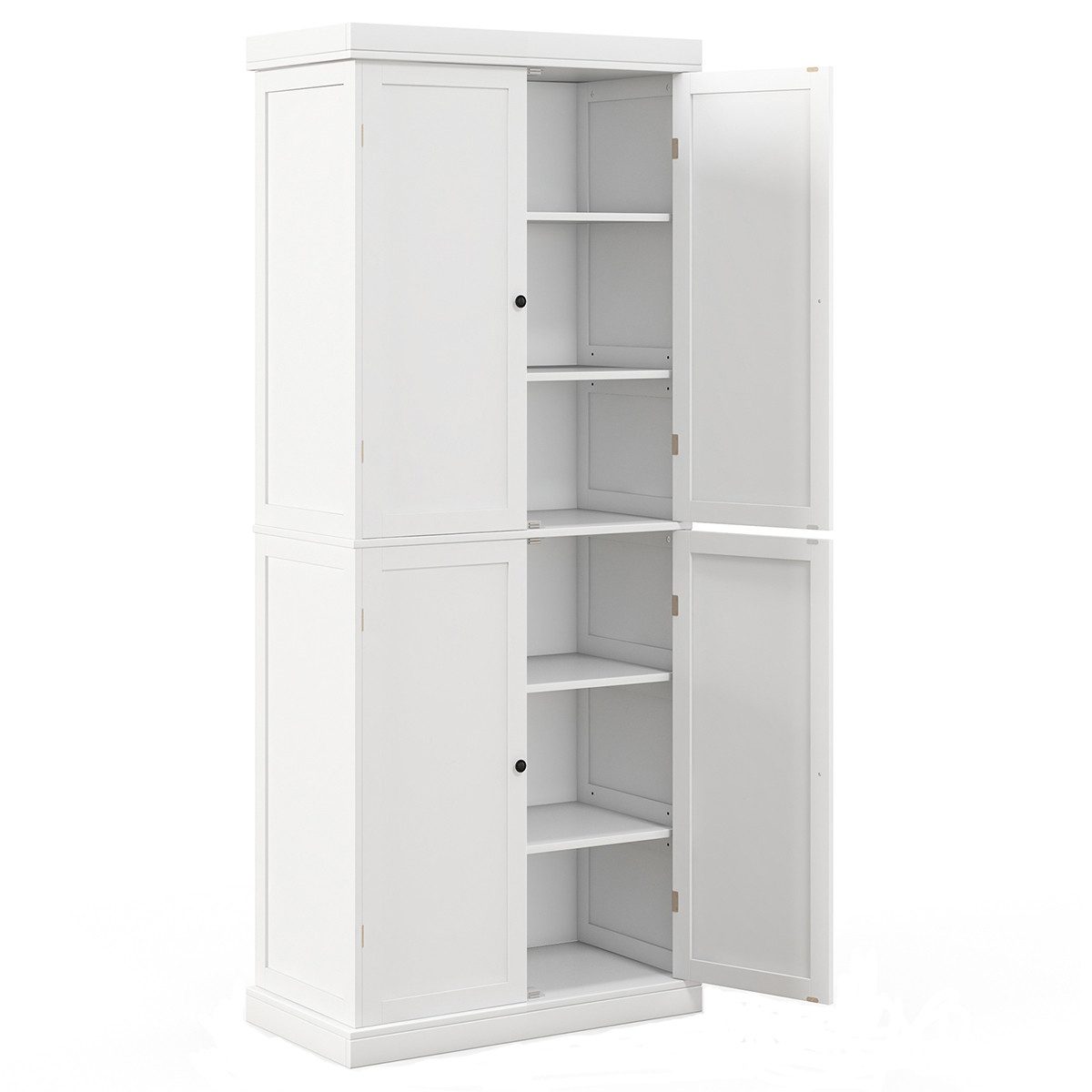 KOMFOTTEU Küchenbuffet mit 4 Türen & 6 verstellbaren Regalen günstig online kaufen