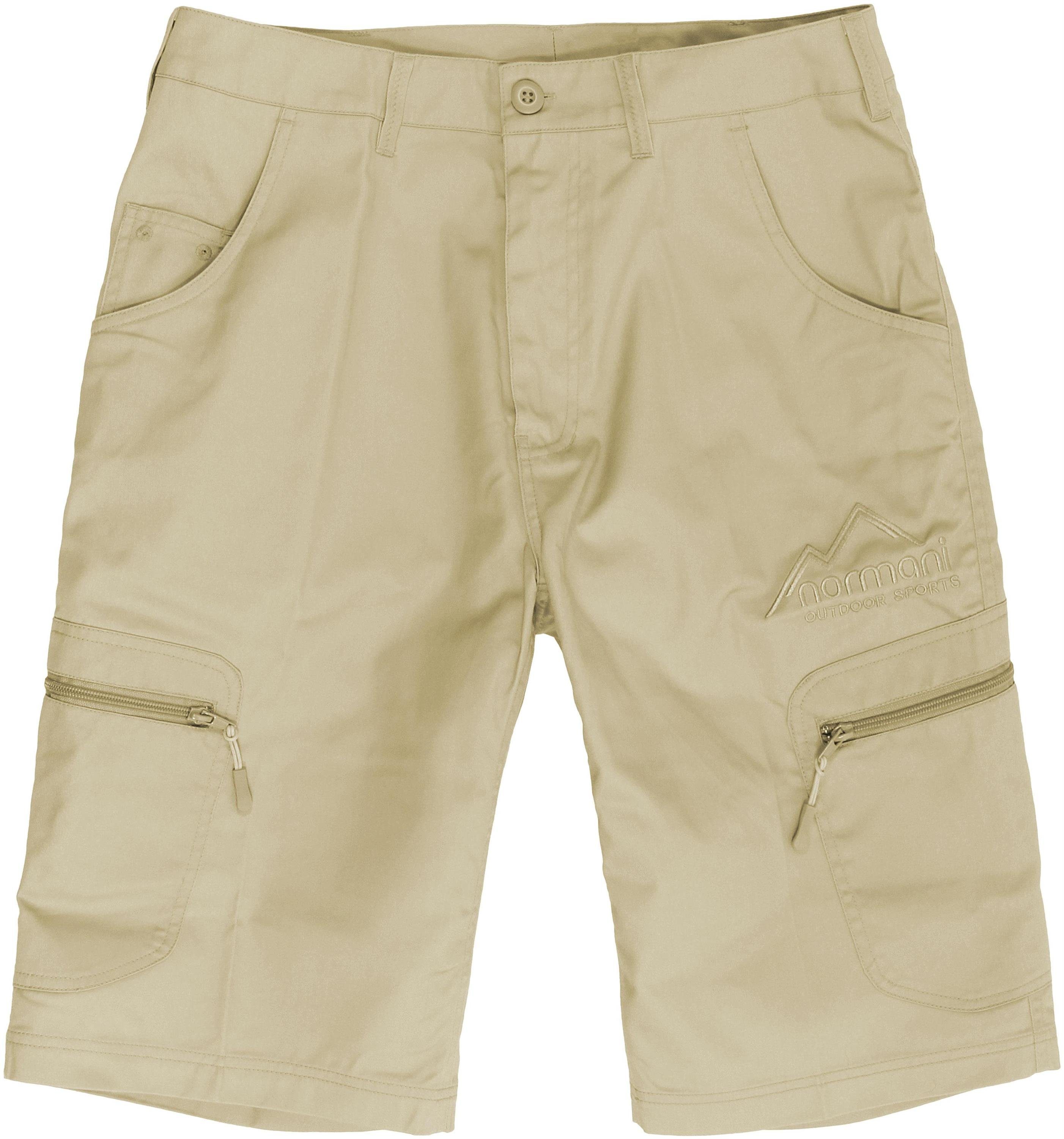 normani Bermudas Herren Shorts mit UV-Schutz Valley BDU Sommershorts mit Sonnenschutzfaktor 50+ Khaki